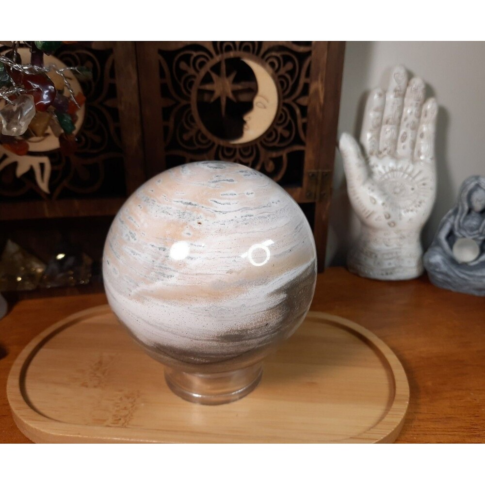 Ocean Stone Jasper Crystal Sphere